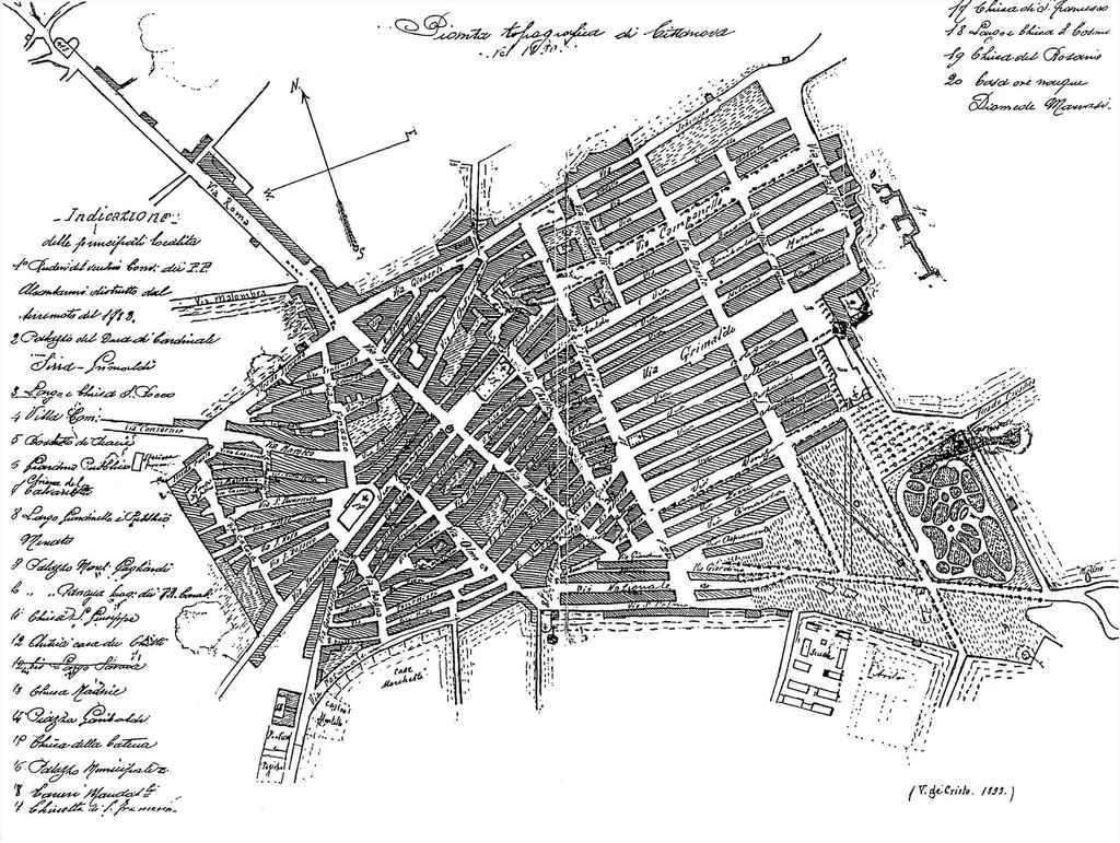 Cittanova - Mappa Fine Ottocento