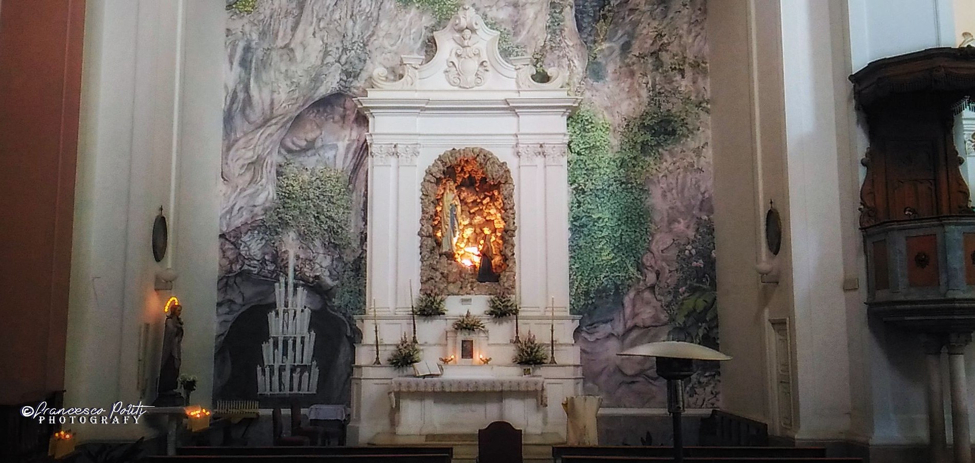Interno Chiesa San Rocco Cittanova - Madonna di Lourdes