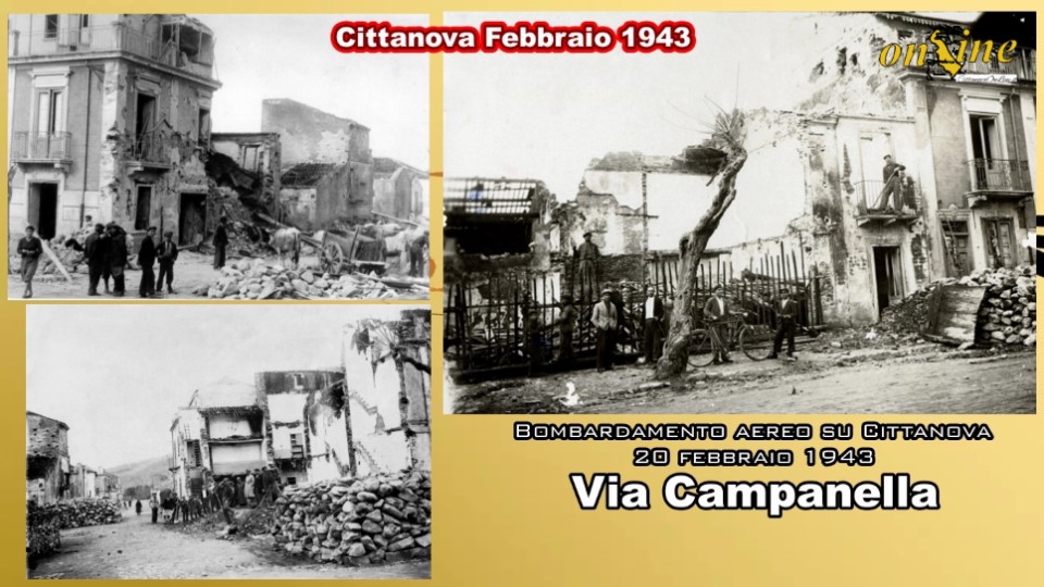 bombardamento aereo degli anglo-americani su Cittanova del 20 febbraio 1943