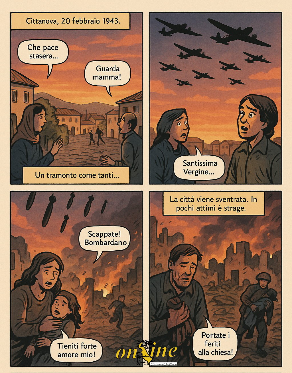 Cittanova storia illustrata bombardamento aereo 20 febbraio 1943