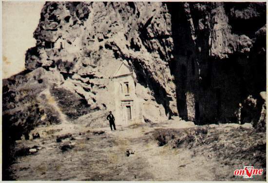 Vista del santuario della Madonna della Grotta nel ricordo del passato